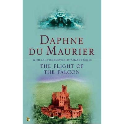 Book cover: "The Flight of the Falcon" by Daphne du Maurier, with castle image.