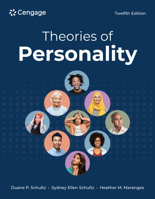 Textbook cover titled Theories of Personality with a collage of diverse people in circles.
