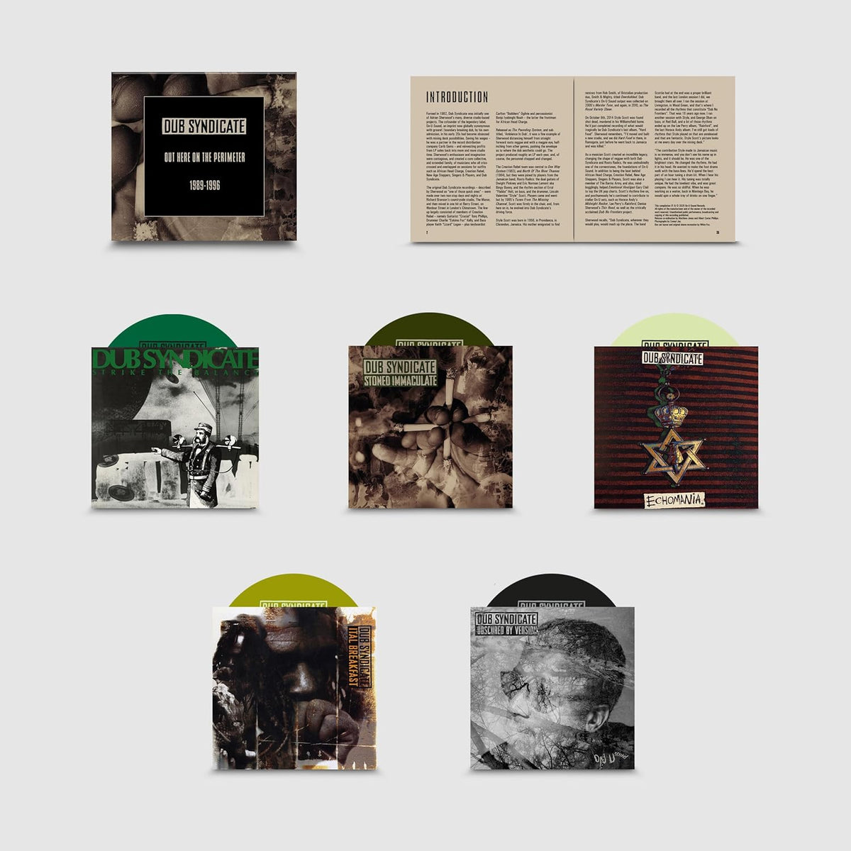 Dub Syndicate CD packaging with album art and liner notes visible.