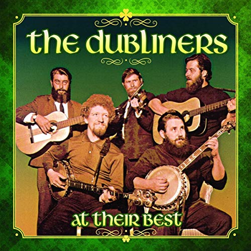 Album cover for The Dubliners’ “At Their Best” featuring five musicians.