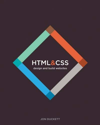 Book cover: "HTML & CSS" with a colorful diamond graphic.