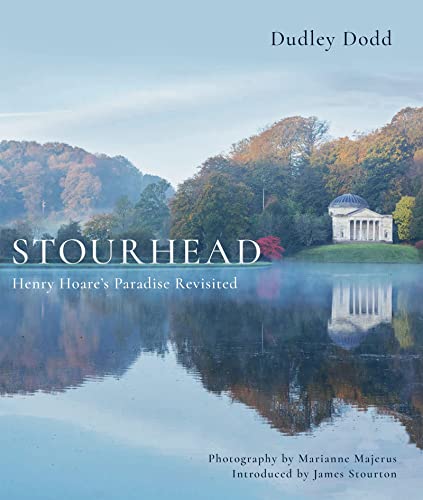 Book cover: Stourhead landscape with a temple reflected in a lake.