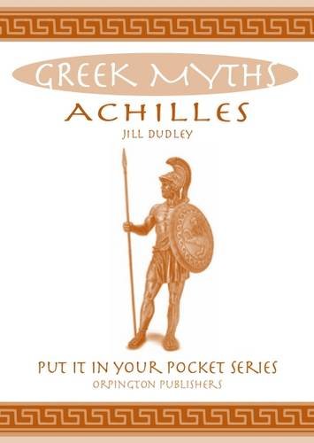 Book cover depicting Achilles in armor, with spear and shield.