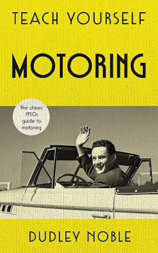 Book cover: "Teach Yourself Motoring" with a driver in a convertible.