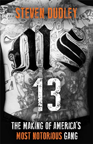 Book cover featuring large “MS-13” text over a tattooed back.