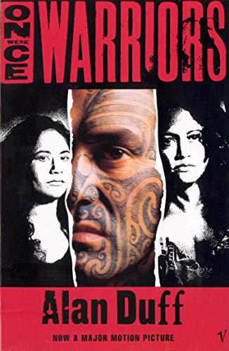 Book cover: "Once Were Warriors" featuring a Māori man with facial tattoos.
