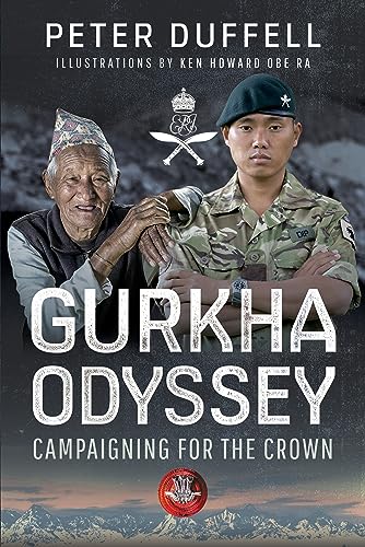 Book cover featuring two Gurkha soldiers and snowy mountains.