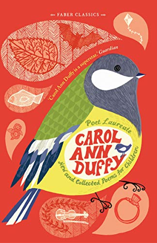 Book cover featuring a stylized bird illustration on a red background with small icons.