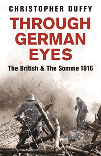 Book cover: “Through German Eyes” depicting World War I soldiers and barbed wire.