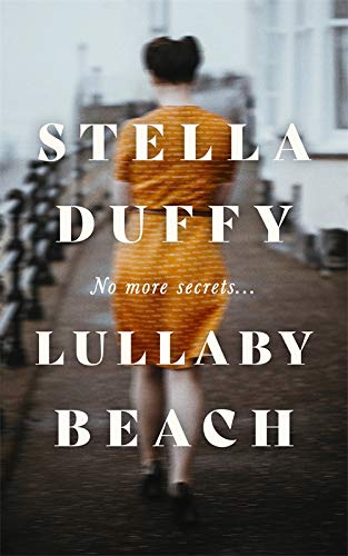 Book cover: woman in orange dress walking away on a pier.