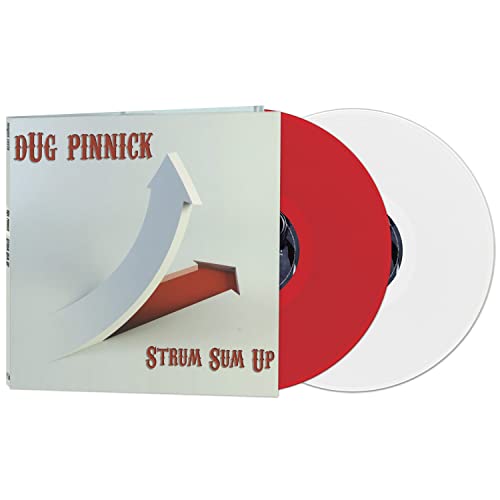 Dug Pinnick "Strum Sum Up" vinyl record with red and white cover.