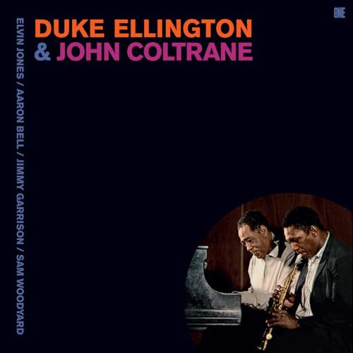 Album cover featuring Duke Ellington at the piano and John Coltrane playing saxophone.