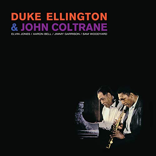 Album cover featuring Duke Ellington at the piano and John Coltrane playing saxophone.