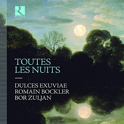 CD cover: moonlit trees above water, with album title "Toutes Les Nuits".