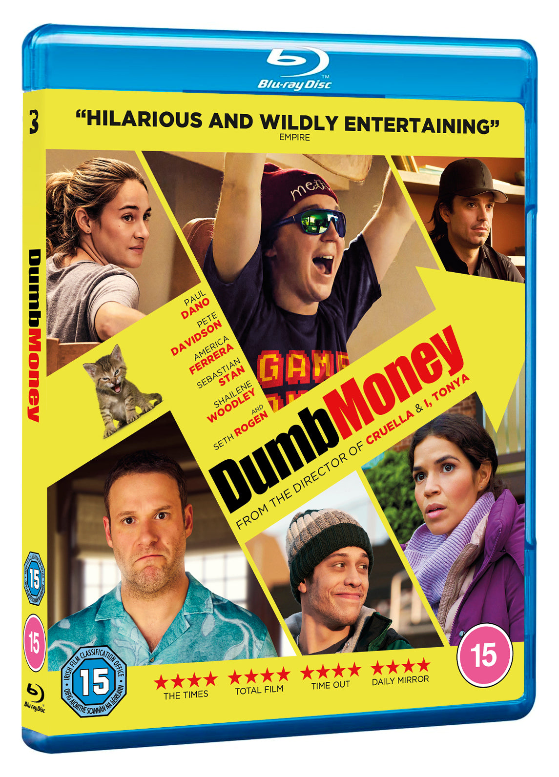 Dumb Money" Blu-ray cover featuring a collage of film characters.