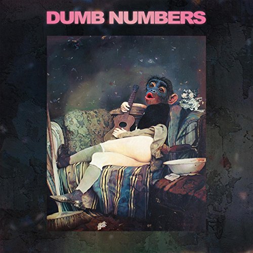 Album cover: monkey playing ukulele on a floral couch.