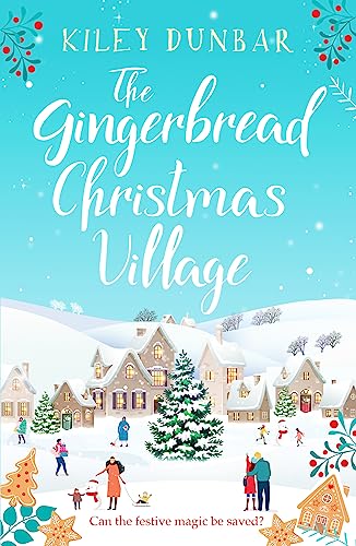 Book cover with snowy village scene and festive title text.