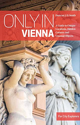 Book cover featuring statues and text: "Only in Vienna.