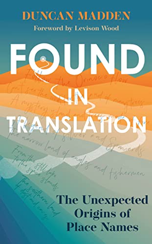 Book cover: "Found in Translation" with abstract orange and blue design.