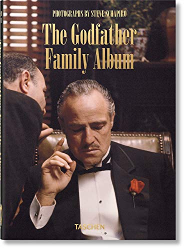 Book cover featuring Marlon Brando as Don Corleone in a tuxedo with a rose.