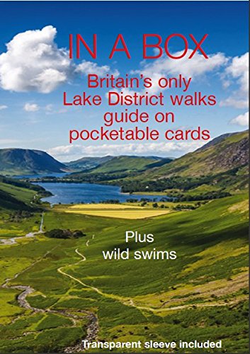 Lake District walks guide “In a Box” with scenic landscape view.
