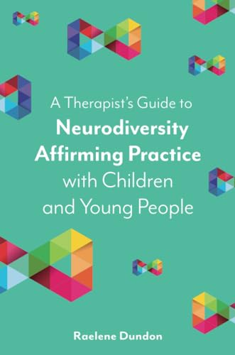 Book cover with colorful geometric shapes and title about neurodiversity.