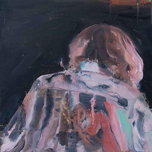 Painted album cover depicting the back of a person with pink hair.