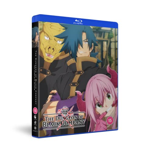 Blu-ray case for The Dungeon of Black Company featuring three anime characters.