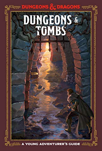 Book cover showing an adventurer entering a stone dungeon with a glowing light ahead.