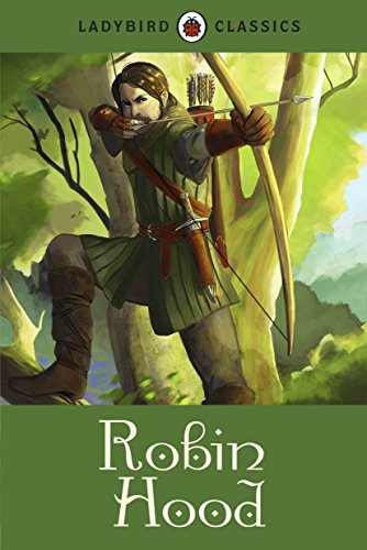 Ladybird Classics book cover depicting Robin Hood with a bow and arrow.