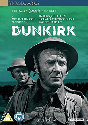 DVD cover for the film Dunkirk, featuring soldiers in uniform.