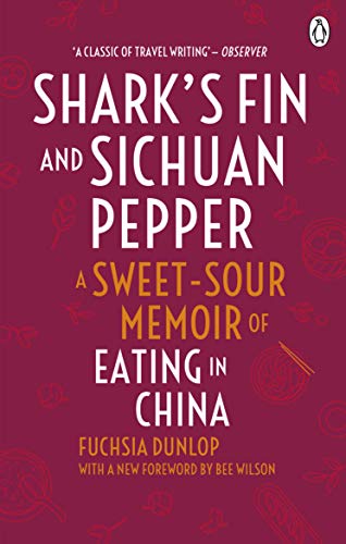 Book cover: “Shark’s Fin and Sichuan Pepper” memoir, red background.