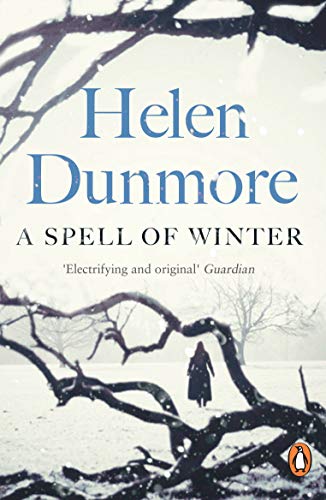 Book cover: “A Spell of Winter” by Helen Dunmore, winter scene.