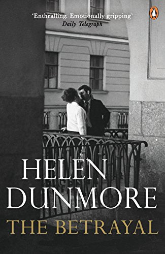 Book cover with a black and white photo of a couple on a balcony.