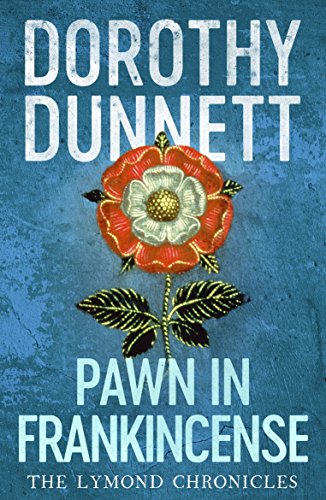 Book cover: blue background with a red and white Tudor rose.
