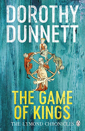 Book cover: “The Game of Kings” by Dorothy Dunnett, with a wheel illustration.