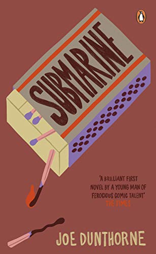 Book cover for "Submarine" by Joe Dunthorne, featuring a matchbox.