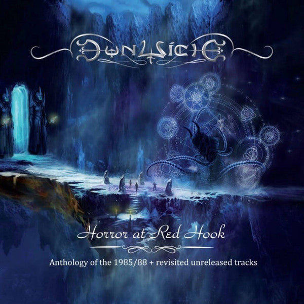 CD cover: dark, surreal landscape with figures and ornate, swirling designs.