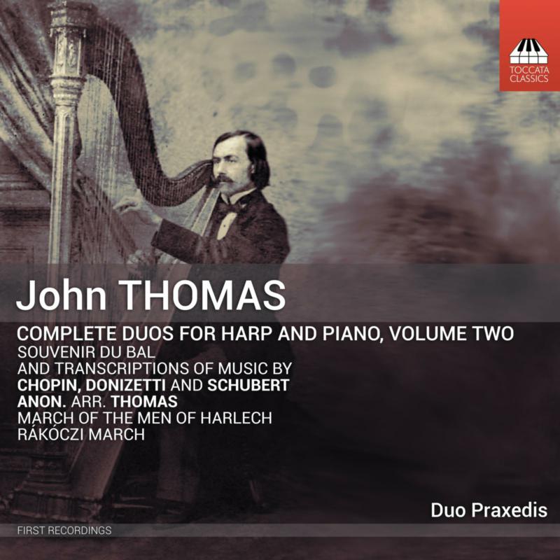 CD cover featuring a portrait of composer John Thomas and text details.