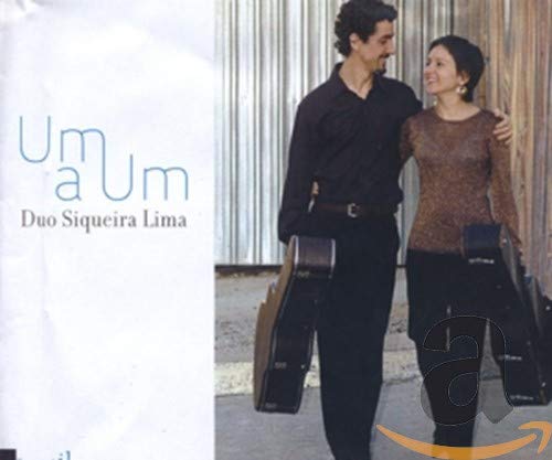 CD cover featuring a man and woman with guitar cases.