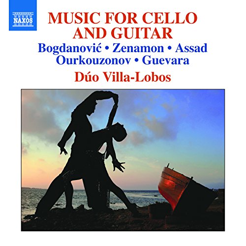 "CD cover with silhouetted dancers on a beach at sunset, Naxos logo in top left."