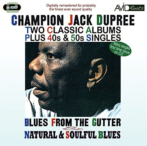 CD cover featuring a profile portrait of Champion Jack Dupree with album title text.