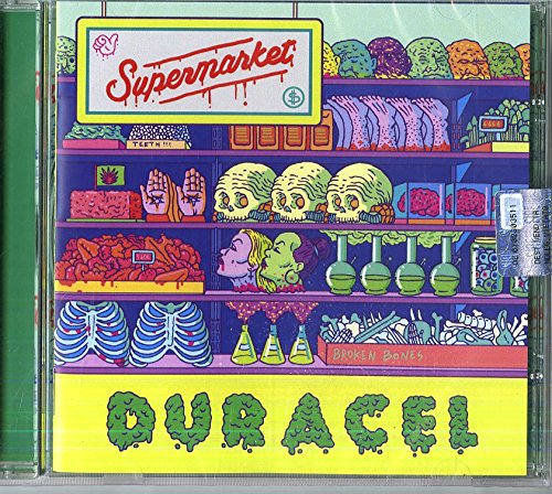 CD cover for Duracel - Supermarket, featuring surreal grocery shelves.
