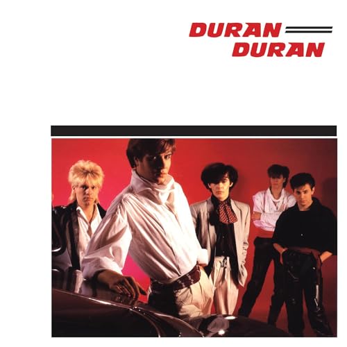 Duran Duran album cover featuring five men in 1980s fashion.