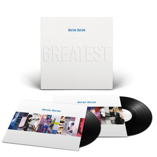 White album cover with “Greatest” text and a black vinyl record.