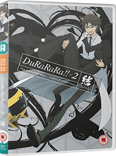 Durararax2 Ketsu" DVD cover featuring anime characters and abstract black lines.