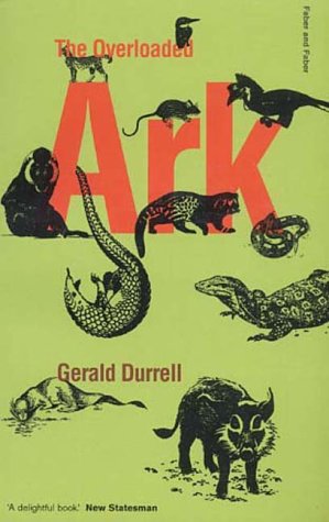 Green book cover with illustrated animals around large red text.