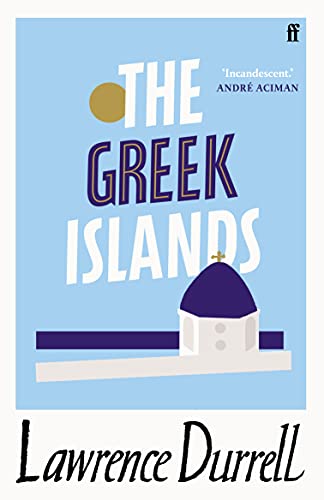 Book cover for The Greek Islands by Lawrence Durrell featuring a blue dome illustration.
