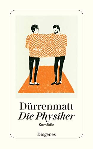 Book cover with illustration of two men and title "Die Physiker" by Dürrenmatt.