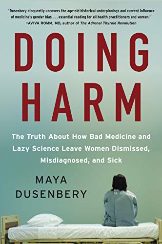 Book cover featuring a patient in a hospital gown sitting on a bed.